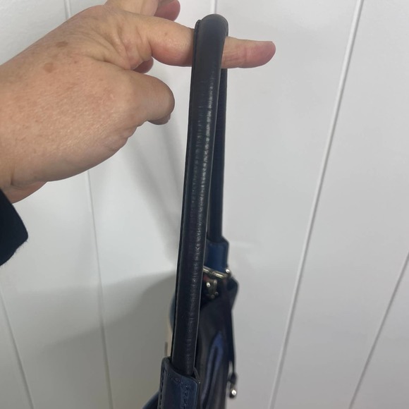 BRIGHTON BAG “Uptown” Fashionista NYC appliqué Leather Bag/Tote - Picture 8 of 13